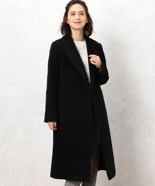 green label relaxing（グリーンレーベルリラクシング）の「[WEB限定] CR ガウンコート ◆（その他アウター・レディース・ベージュ/ブラック・36/38/46/34/42/44/40）」の8枚目の写真