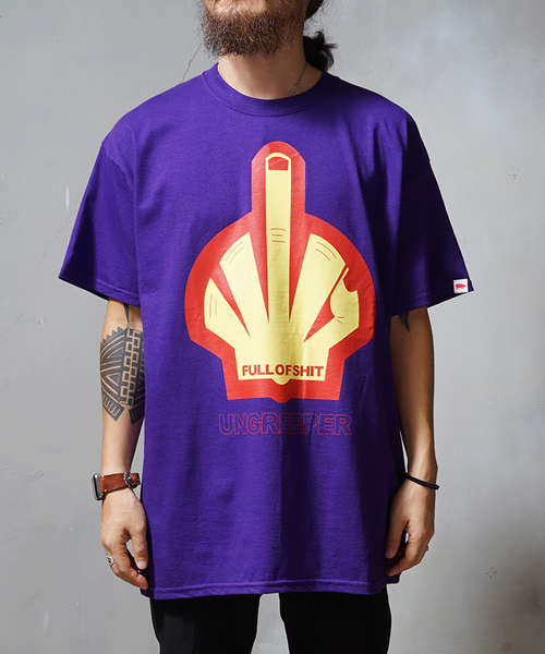 Ungreeper アングリーパー フロントプリントtシャツ Fuck君 Ct Ug Hs 1003 Tシャツ カットソー Ungreeper アングリーパー のファッション通販 Zozotown