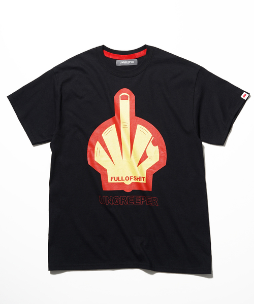 UNGREEPER （アングリーパー）の「UNGREEPER アングリーパー / フロントプリントTシャツ(FUCK君）/ CT-UG-HS-1003（Tシャツ/カットソー・メンズ・ホワイト/パープル/ブラック・MEDIUM/SMALL/LARGE/X-LARGE）」の10枚目の写真