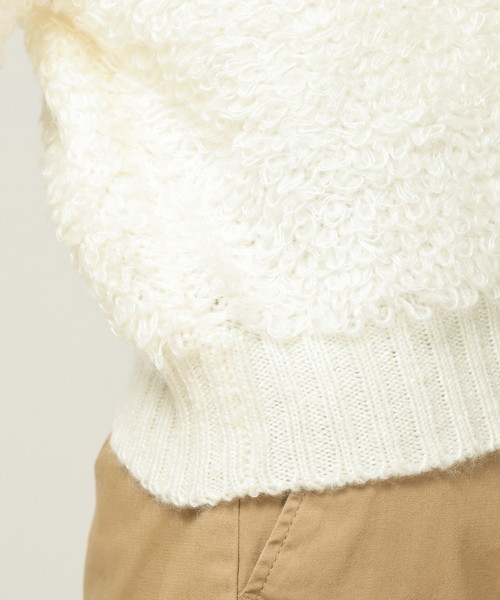 natural couture（ナチュラルクチュール）の「ループ編みプルオーバー（ニット/セーター・レディース・アイボリー/ピンク/ブラック・FREE）」の22枚目の写真