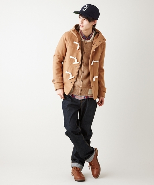 WEGO(ウィゴー)の「配色ニットスタジャン(スタジャン・メンズ・ライトグレー/ネイビー/キャメル・MEDIUM/LARGE)」の11枚目の写真