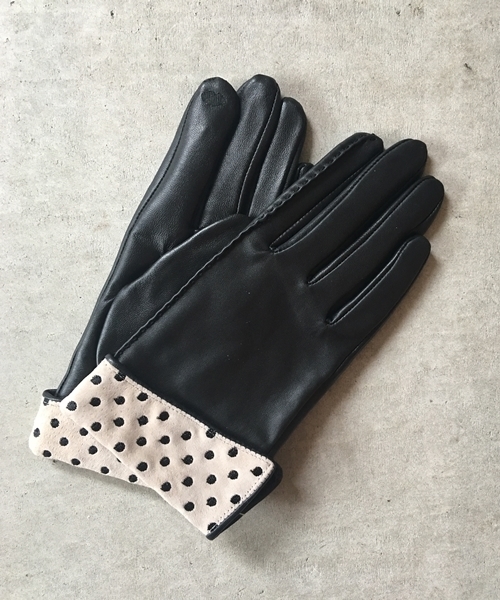 Banner Barrett バナーバレット の Zozo限定 Le Vernis 折り返し柄グローブ 手袋 Wear