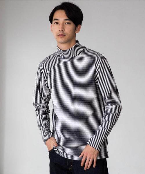 green label relaxing(グリーンレーベルリラクシング)の「CM スムース タートルネック カットソー ◆(Tシャツ/カットソー・メンズ・ワインレッド/ホワイト/ブラック/その他1・SMALL/LARGE/MEDIUM)」の4枚目の写真