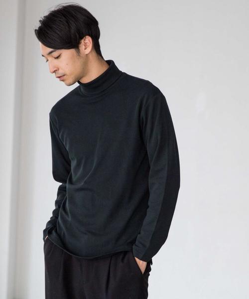 green label relaxing(グリーンレーベルリラクシング)の「CM スムース タートルネック カットソー ◆(Tシャツ/カットソー・メンズ・ワインレッド/ホワイト/ブラック/その他1・SMALL/LARGE/MEDIUM)」の1枚目の写真