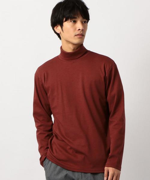 green label relaxing(グリーンレーベルリラクシング)の「CM スムース タートルネック カットソー ◆(Tシャツ/カットソー・メンズ・ワインレッド/ホワイト/ブラック/その他1・SMALL/LARGE/MEDIUM)」の3枚目の写真