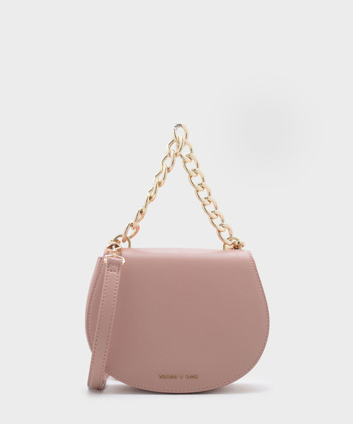 CHARLES & KEITH(チャールズ & キース)の「チェーントップハンドルハンドバッグ / CHAIN TOP HANDLE HANDBAG(ハンドバッグ・レディース・マルチ/ピンク・S)」の1枚目の写真