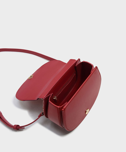 CHARLES & KEITH(チャールズ & キース)の「チェーントップハンドルハンドバッグ / CHAIN TOP HANDLE HANDBAG(ハンドバッグ・レディース・マルチ/ピンク・S)」の4枚目の写真