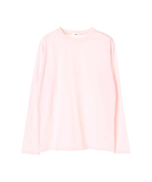 koe（コエ）の「無地天竺ロングスリーブTシャツ（Tシャツ/カットソー・メンズ・ホワイト/ブラック/カーキ/グレー/ピンク/ネイビー・LL/L/M/S）」の17枚目の写真