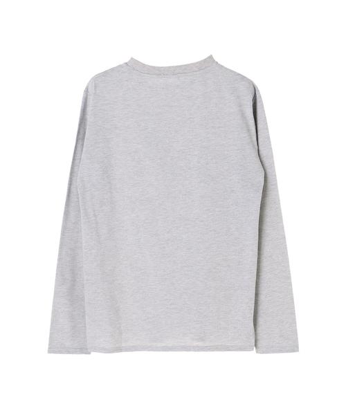 koe（コエ）の「無地天竺ロングスリーブTシャツ（Tシャツ/カットソー・メンズ・ホワイト/ブラック/カーキ/グレー/ピンク/ネイビー・LL/L/M/S）」の12枚目の写真