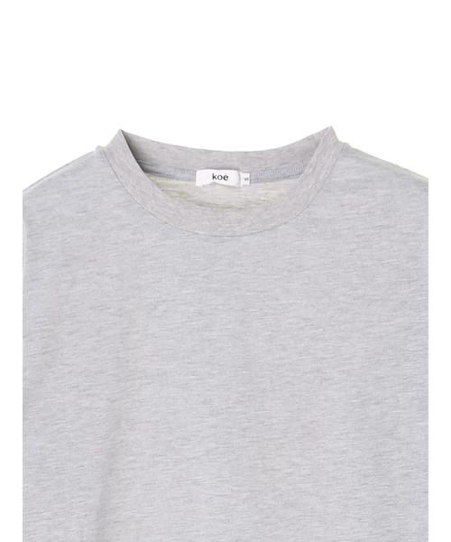 koe（コエ）の「無地天竺ロングスリーブTシャツ（Tシャツ/カットソー・メンズ・ホワイト/ブラック/カーキ/グレー/ピンク/ネイビー・LL/L/M/S）」の11枚目の写真