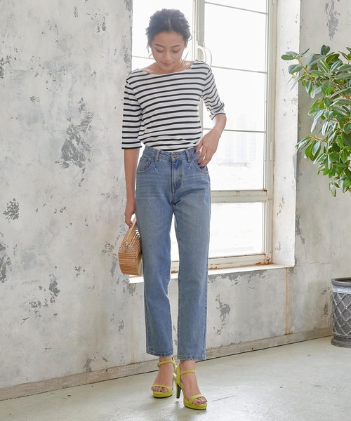 KOBE LETTUCE（コウベレタス）の「ハイウエストテーパードデニムパンツ（デニムパンツ・レディース・ブルー系その他2/ブルー系その他4/ブルー系その他/ブルー系その他3/ホワイト系その他2/ホワイト系その他/ワンウォッシュ・S/M）」の18枚目の写真