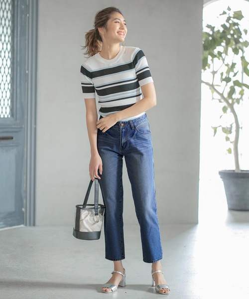 KOBE LETTUCE（コウベレタス）の「ハイウエストテーパードデニムパンツ（デニムパンツ・レディース・ブルー系その他2/ブルー系その他4/ブルー系その他/ブルー系その他3/ホワイト系その他2/ホワイト系その他/ワンウォッシュ・S/M）」の17枚目の写真