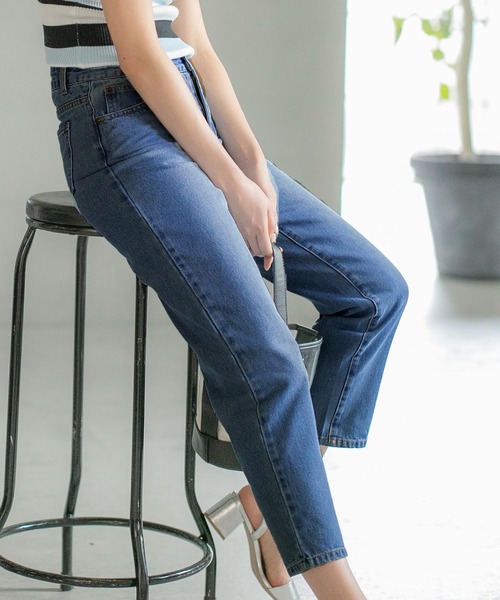 KOBE LETTUCE（コウベレタス）の「ハイウエストテーパードデニムパンツ（デニムパンツ・レディース・ブルー系その他2/ブルー系その他4/ブルー系その他/ブルー系その他3/ホワイト系その他2/ホワイト系その他/ワンウォッシュ・S/M）」の16枚目の写真