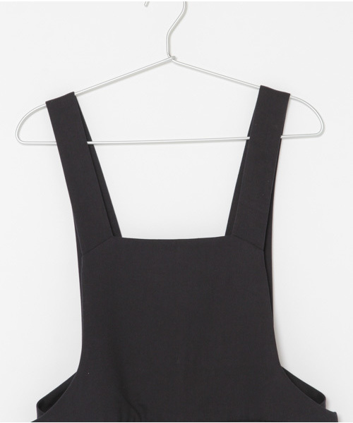 laboratory work（ラボラトリーワーク）の「フロスターツイルサロペット（サロペット/オーバーオール・レディース・ベージュ/ネイビー・MEDIUM）」の9枚目の写真