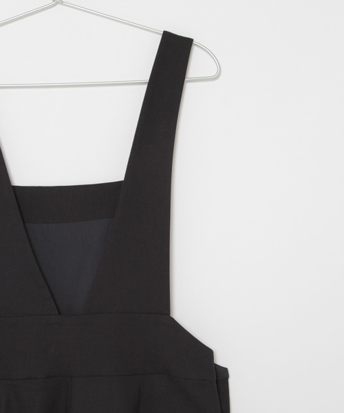 laboratory work（ラボラトリーワーク）の「フロスターツイルサロペット（サロペット/オーバーオール・レディース・ベージュ/ネイビー・MEDIUM）」の10枚目の写真