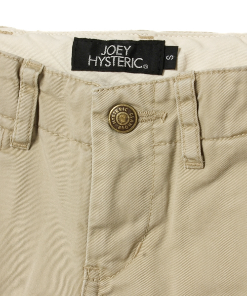 JOEY HYSTERIC（ジョーイヒステリック）の「GOOD FOR ALL NIGHT pt テーパードスリムPT（チノパンツ・キッズ・ベージュ・SMALL/MEDIUM）」の3枚目の写真