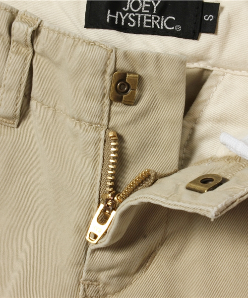 JOEY HYSTERIC（ジョーイヒステリック）の「GOOD FOR ALL NIGHT pt テーパードスリムPT（チノパンツ・キッズ・ベージュ・SMALL/MEDIUM）」の4枚目の写真
