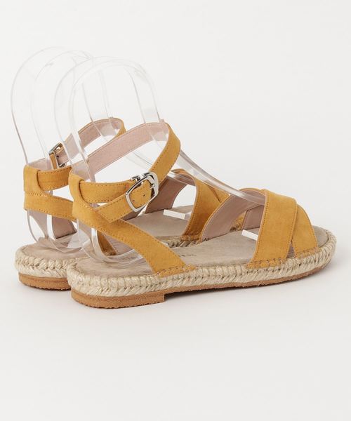 ORiental TRaffic（オリエンタルトラフィック）の「春夏★クロスジュートサンダル★8226（サンダル・レディース・ブラック/レインボー/イエロー・LL/M/3L/SS/S/L）」の5枚目の写真