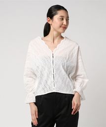 SpRay | 前ボタン刺繍ブラウス(シャツ/ブラウス)