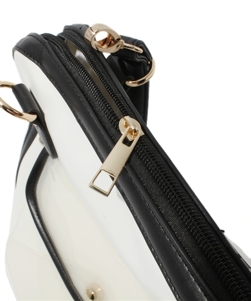 CIAOPANIC(チャオパニック)の「【Ciaopanic】2WAYバイカラーBAG(バックパック/リュック・レディース・ブラック×ホワイト/ベージュ系その他/ホワイト×ブルー・FREE)」の6枚目の写真