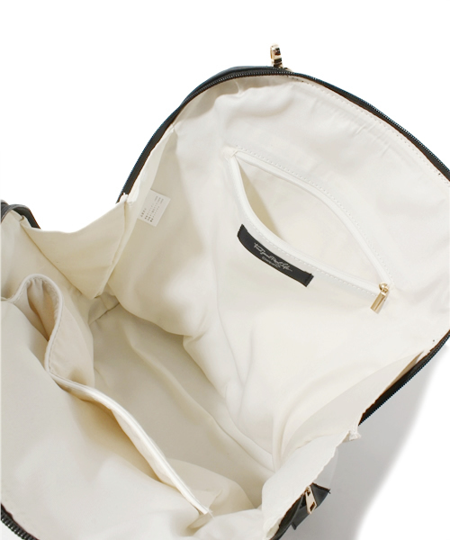 CIAOPANIC(チャオパニック)の「【Ciaopanic】2WAYバイカラーBAG(バックパック/リュック・レディース・ブラック×ホワイト/ベージュ系その他/ホワイト×ブルー・FREE)」の8枚目の写真