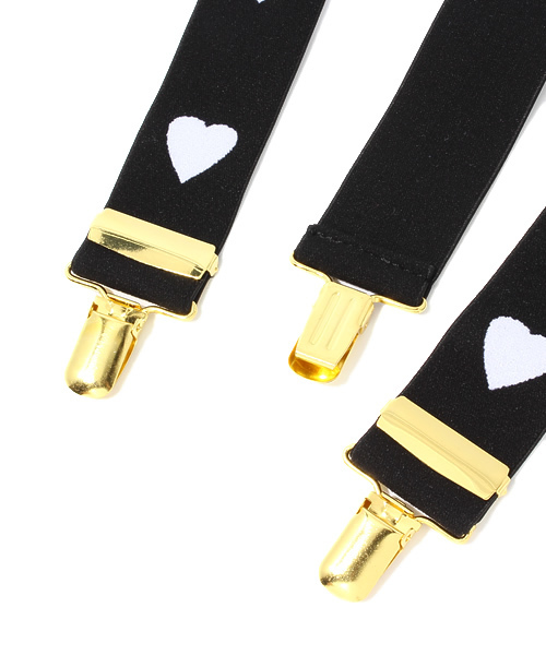 WEGO（ウィゴー）の「WEGO/ハートサスペンダー（サスペンダー・レディース・ホワイト/ブラック・FREE）」の4枚目の写真