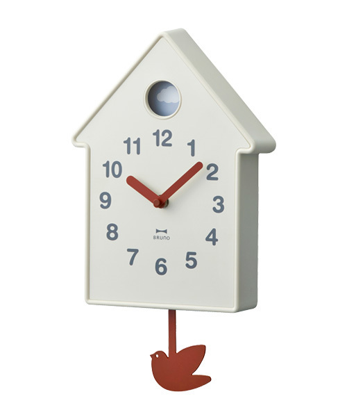 BRUNO(ブルーノ)の「バードモビールクロック(掛け時計・レディース・ブルー/アイボリー・フリ-)」の1枚目の写真