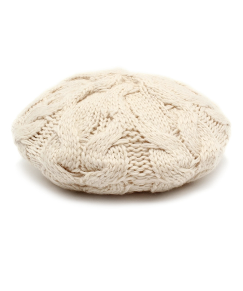 WEGO（ウィゴー）の「WEGO/ニットベレー（ハンチング/ベレー帽・レディース・ホワイト/ブラック/ライトグレー/ネイビー/ワイン・FREE）」の2枚目の写真