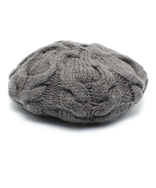 WEGO（ウィゴー）の「WEGO/ニットベレー（ハンチング/ベレー帽・レディース・ホワイト/ブラック/ライトグレー/ネイビー/ワイン・FREE）」の3枚目の写真