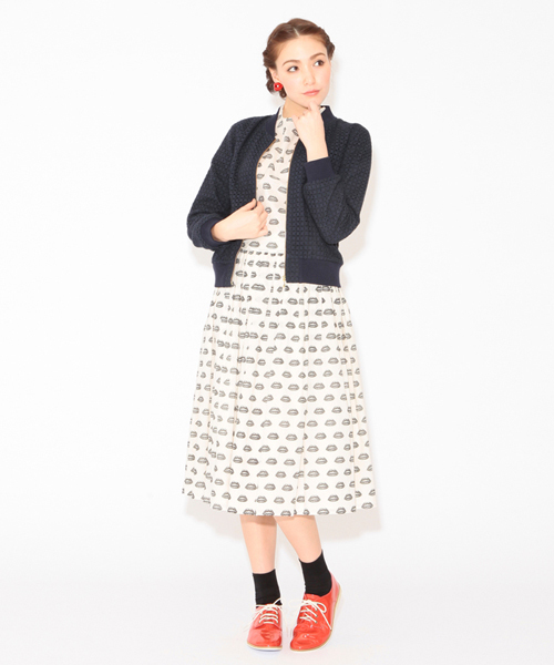 RayBEAMSビームス♡リップ柄スカート Ray BEAMS（レイビームス）の「◎○Ray BEAMS / リッププリント