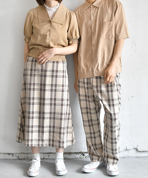PairPair(ペアペア)の「ビッグ襟シャーリングブラウス(シャツ/ブラウス・レディース・ブラック/ベージュ/アイボリー・FREE)」の11枚目の写真