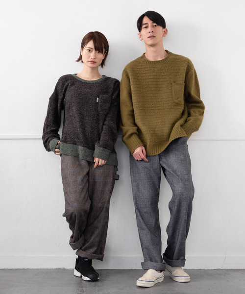 JRD by JARLD(ジェイアールディーバイジャールド)の「【JRD by JARLD】撥水 起毛チェック柄ペインターパンツ ワークパンツ(その他パンツ・メンズ・グレー/ブラウン・XS/S/M/L)」の8枚目の写真