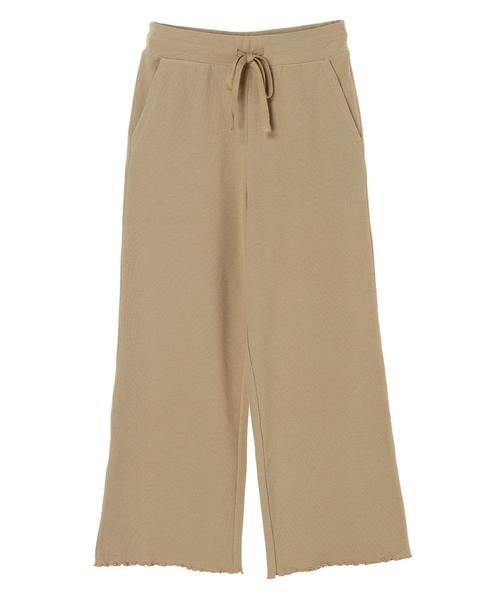 earth music&ecology（アースミュージックアンドエコロジー）の「ワッフルパンツ 〇＊（その他パンツ・レディース・アイボリー/ベージュ/ダークベージュ・FREE）」の16枚目の写真