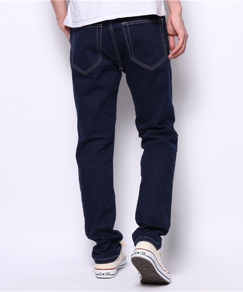 WEGO（ウィゴー）の「WEGO/ストレッチサルエルテーパードデニム（デニムパンツ・メンズ・インディゴブルー/ダークインディゴブルー・LARGE/MEDIUM）」の4枚目の写真