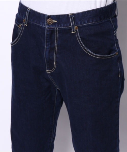 WEGO（ウィゴー）の「WEGO/ストレッチサルエルテーパードデニム（デニムパンツ・メンズ・インディゴブルー/ダークインディゴブルー・LARGE/MEDIUM）」の5枚目の写真