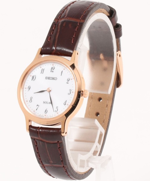 Seiko セイコー ソーラー ラウンドフェイス Seiko セイコー のファッション セイコー レザーベルト 日常生活防水 Is Mbi Sup2930 I を購入できます Ability ラウンドフェイス 日常生活防水 アナログ腕時計