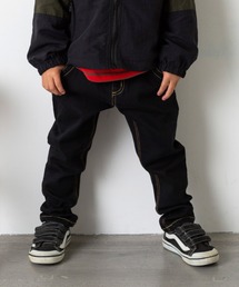 MAKE YOUR DAY | 【リンクコーデ】こだわりストレッチデニム テーパード■80～140cm(デニムパンツ)