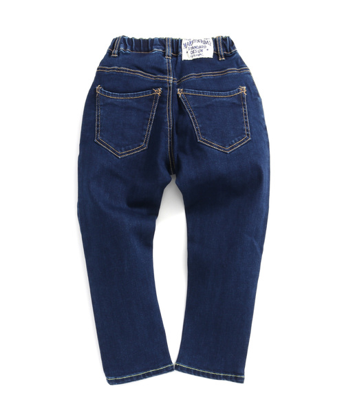 MAKE YOUR DAY（メイクユアデイ）の「【リンクコーデ】こだわりストレッチデニム テーパード■80～140cm（デニムパンツ・キッズ・ネイビー/ブラック/ブルー・110/120/90/100/80/130/140）」の12枚目の写真