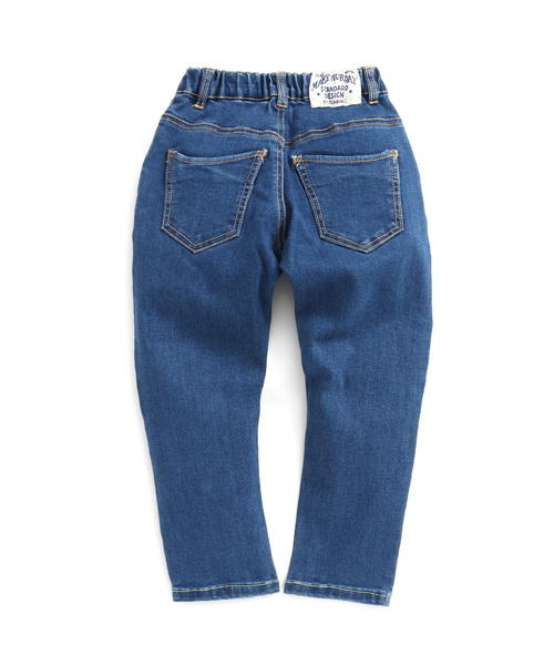 MAKE YOUR DAY（メイクユアデイ）の「【リンクコーデ】こだわりストレッチデニム テーパード■80～140cm（デニムパンツ・キッズ・ネイビー/ブラック/ブルー・110/120/90/100/80/130/140）」の13枚目の写真