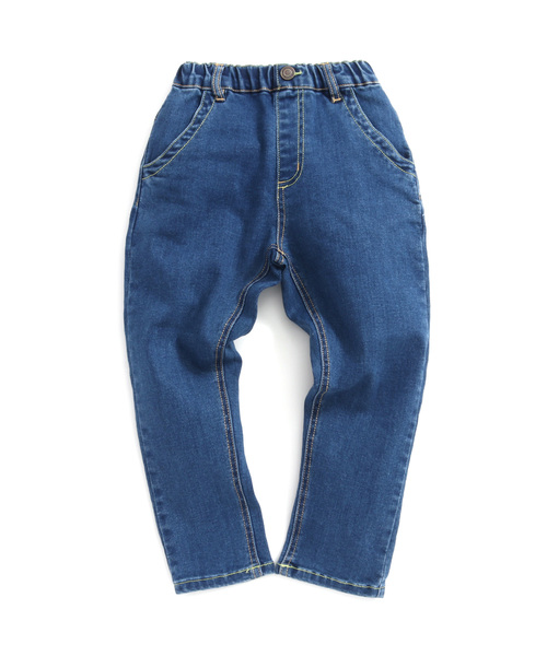 MAKE YOUR DAY（メイクユアデイ）の「【リンクコーデ】こだわりストレッチデニム テーパード■80～140cm（デニムパンツ・キッズ・ネイビー/ブラック/ブルー・110/120/90/100/80/130/140）」の10枚目の写真