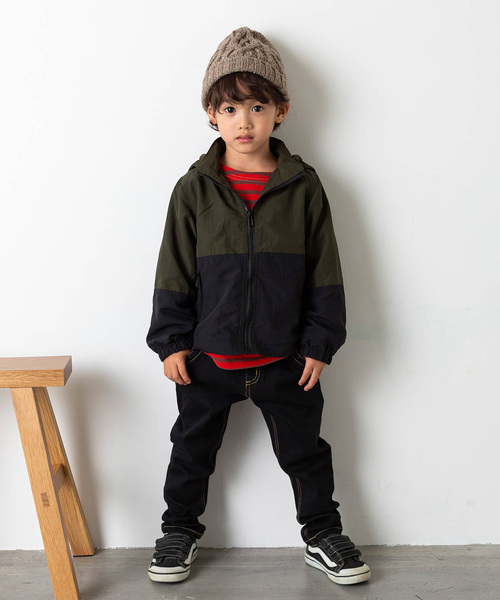 MAKE YOUR DAY（メイクユアデイ）の「【リンクコーデ】こだわりストレッチデニム テーパード■80～140cm（デニムパンツ・キッズ・ネイビー/ブラック/ブルー・110/120/90/100/80/130/140）」の18枚目の写真