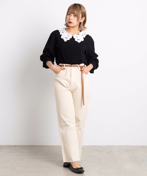 WEGO（ウィゴー）の「WEGO/ロング細ベルト（ベルト・レディース・ブラック/ベージュ/シルバー/キャメル/カーキ・FREE）」の7枚目の写真