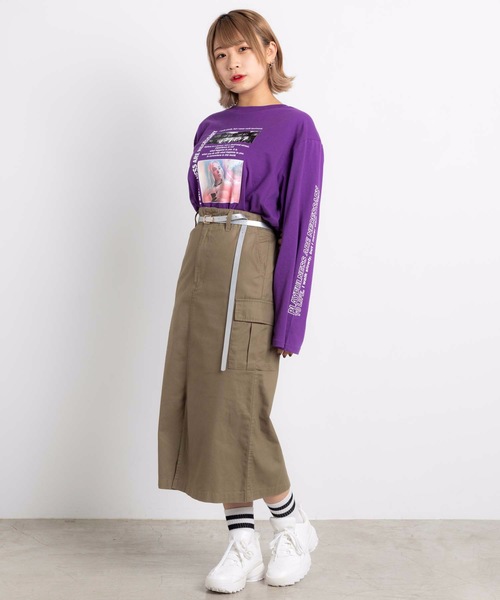 WEGO（ウィゴー）の「WEGO/ロング細ベルト（ベルト・レディース・ブラック/ベージュ/シルバー/キャメル/カーキ・FREE）」の9枚目の写真