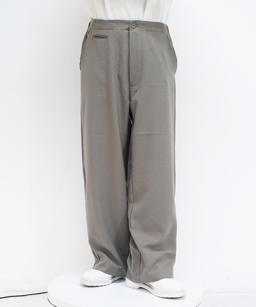 KAIKO（カイコー）の「bukht ES TROUSER（チノパンツ・メンズ・グレイッシュベージュ/ブラック・S）」の2枚目の写真