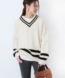 【OLDDERBY KNITWEAR/オールドダービーニットウエア】Vネックニット◆