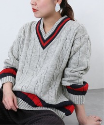 【OLDDERBY KNITWEAR/オールドダービーニットウエア】Vネックニット◆