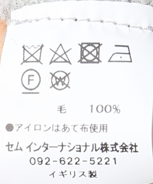 Oldderby Knitwear(オールダービーニットウェア)の「【OLDDERBY KNITWEAR/オールドダービーニットウエア】Vネックニット◆(ニット/セーター・レディース・ホワイト/チャコールグレー・MEDIUM)」の14枚目の写真
