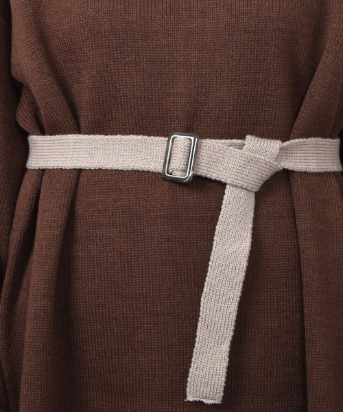 PairPair(ペアペア)の「胸刺繍ミラノリブニット配色ベルト付きチュニック(ニット/セーター・レディース・ブラウン系その他/モカ・FREE)」の19枚目の写真