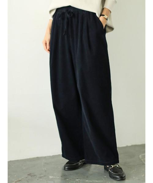 AMERICAN HOLIC(アメリカンホリック)の「細コールドロストワイドパンツ *(その他パンツ・レディース・チャコールグレー/ベージュ/ネイビー/ライトベージュ・M/L)」の10枚目の写真