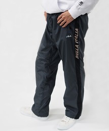 【ＦＩＬＡ/フィラ】裏フリース ロングパンツ ロゴ サイドライン 切替 トラックパンツ ジャージパンツ